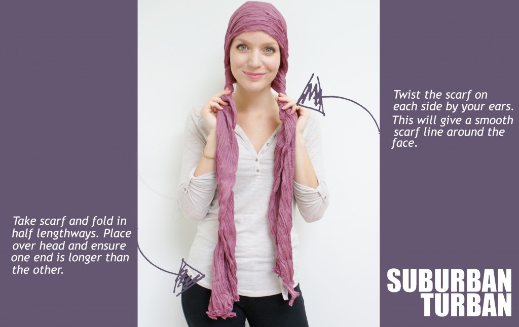 How to tie a turban for female hair loss