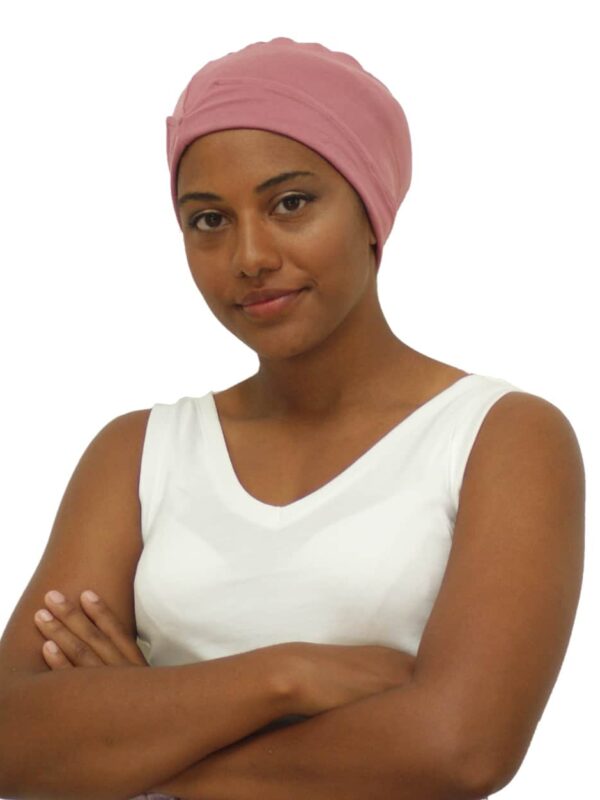 pink sleep hat for cancer patients