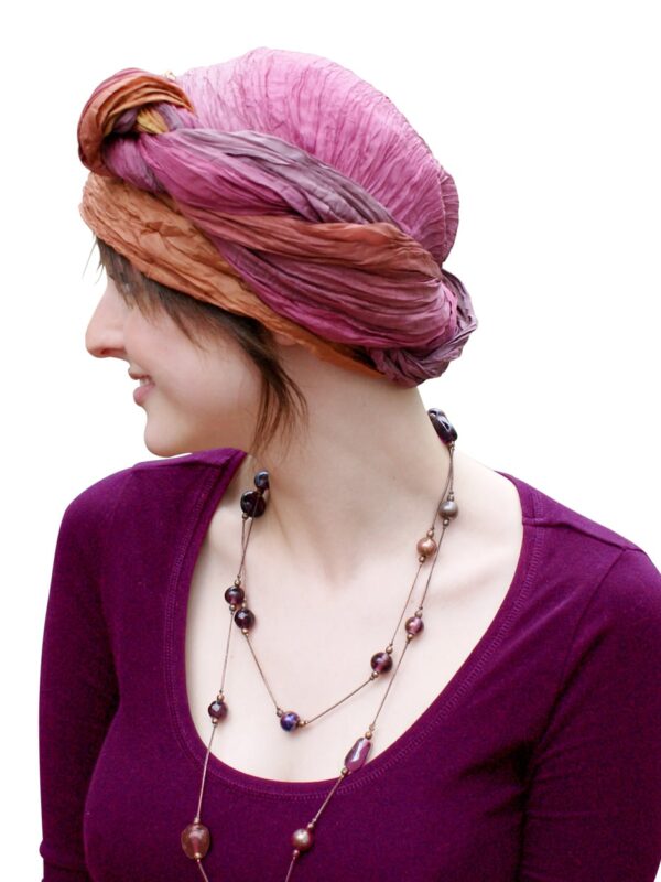 real hair fringe scarf profile