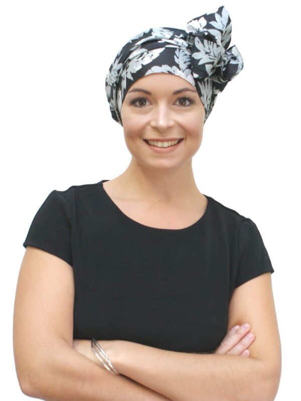 black-and-white-chemo-scarf