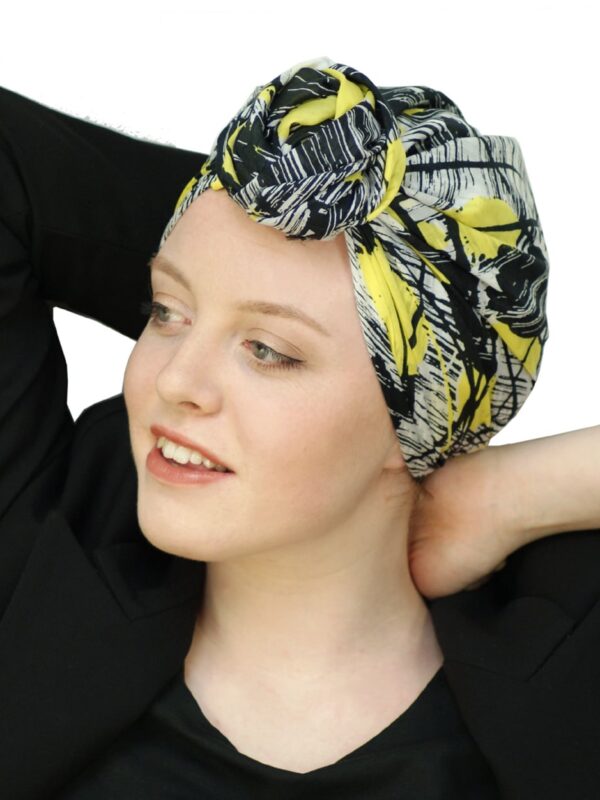 Sherbet – Cotton / silk voile square chemo headscarf