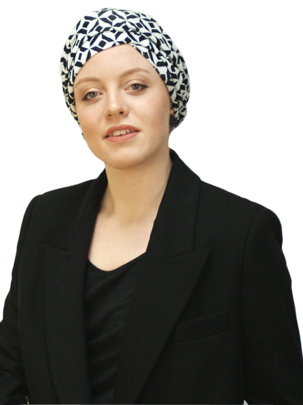 patterned easy tie turban for women