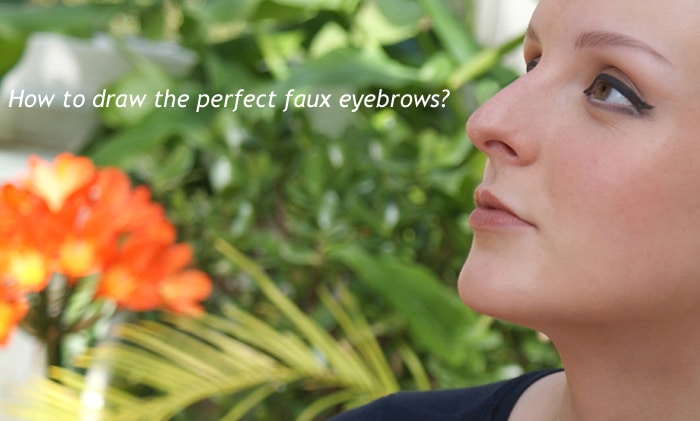 how to draw the perfect faux eyebrows for female hair loss using make-up