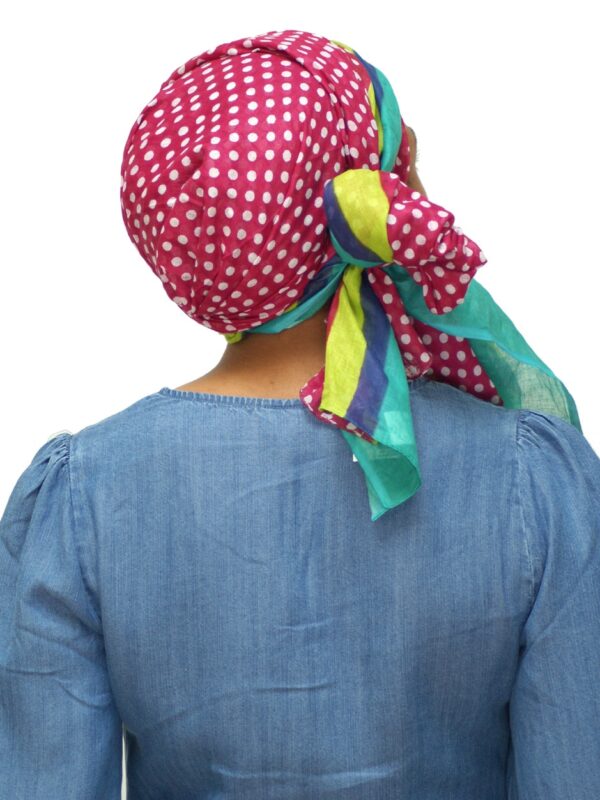 back view 2 of head scarf turban