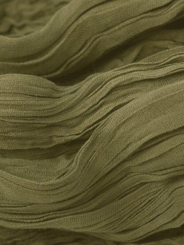 Long Turban Tying Scarf in Khaki Green