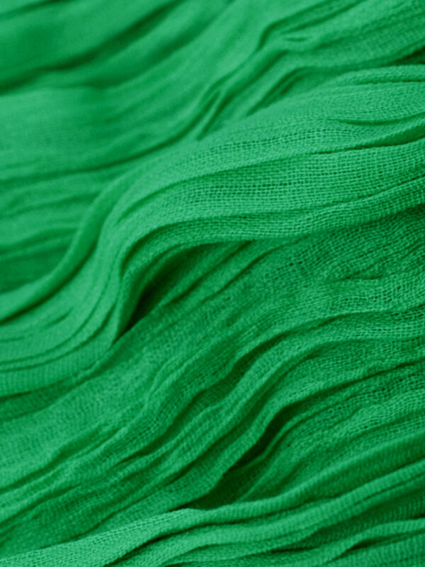 bright green head scarf fabric swatch