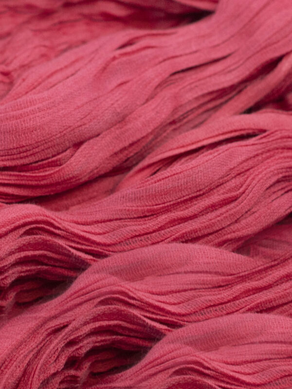 Long Turban Tying Scarf in Lipstick Pink
