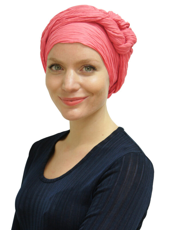 woman wearing head scarf turban