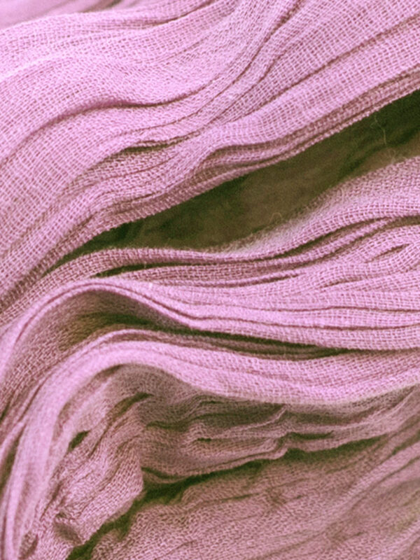 pale pink cotton headscarf
