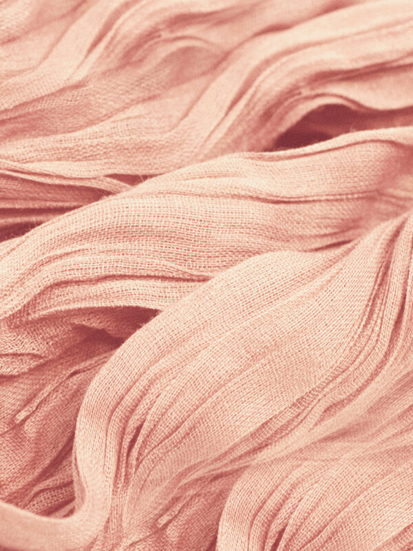 Long Turban Tying Scarf in Pale Pink