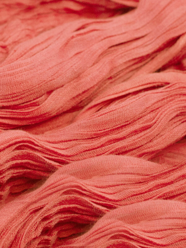 coral cotton head scarf fabric