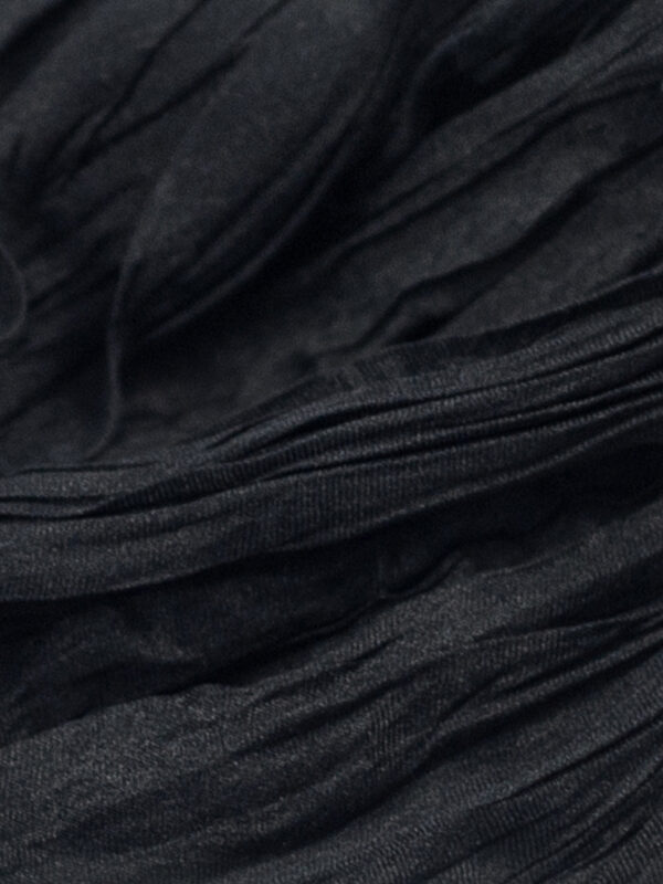 black silk headscarf swatch