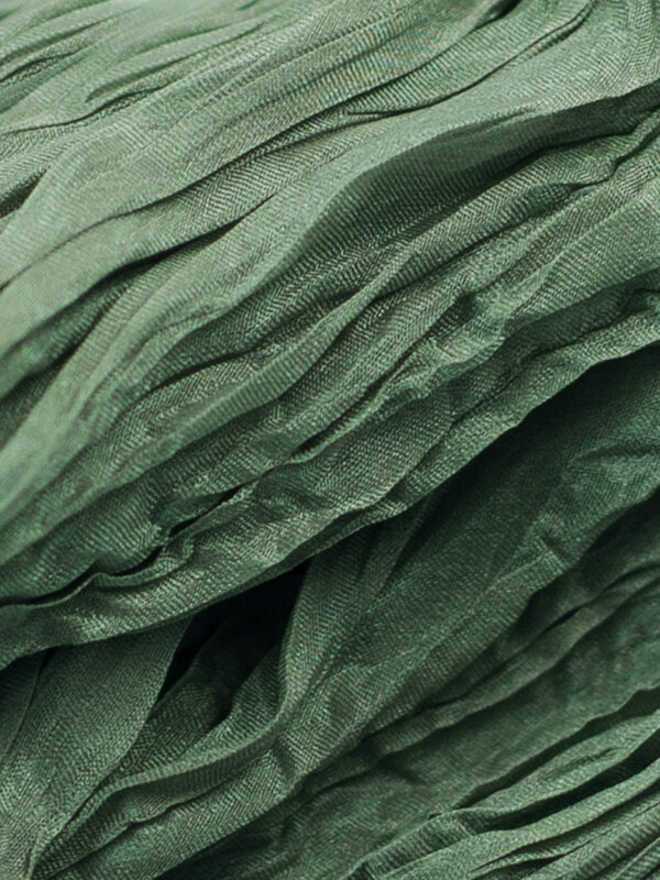 Sage green silk head scarf