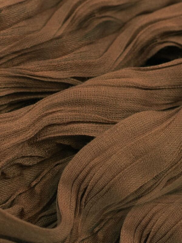 Long Turban Tying Scarf in Cocoa Brown