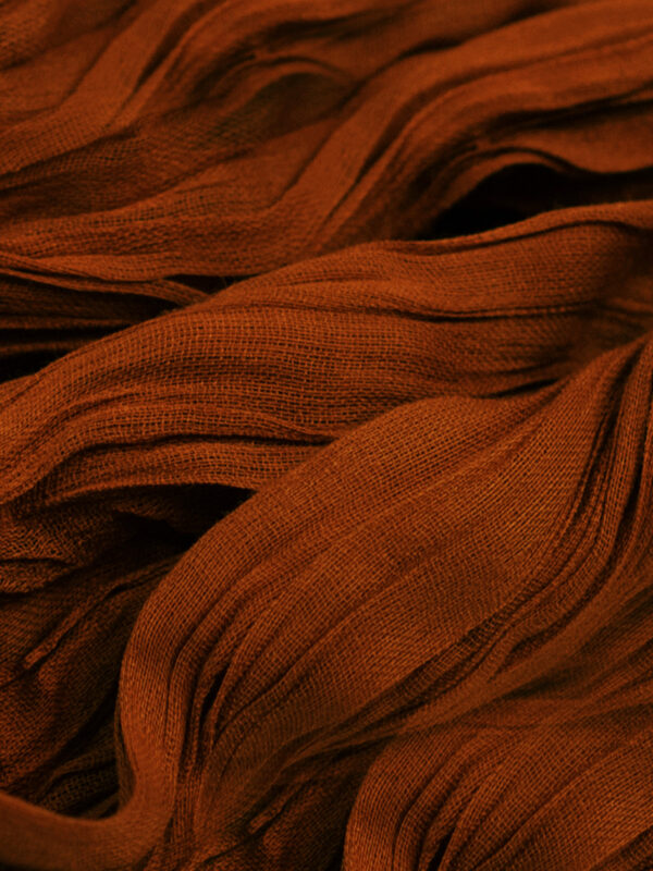 brown cotton scarf fabric swatch
