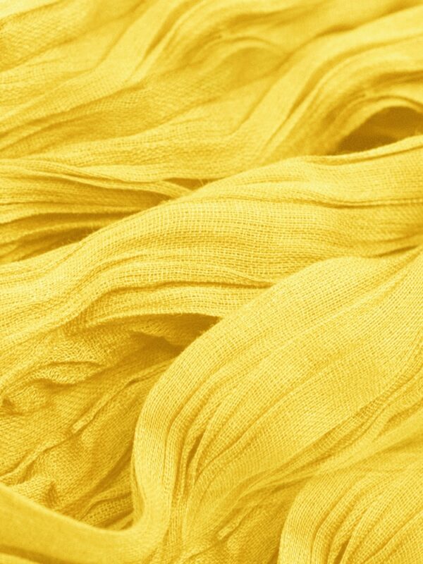 Summer yellow Scarf Material Swatch