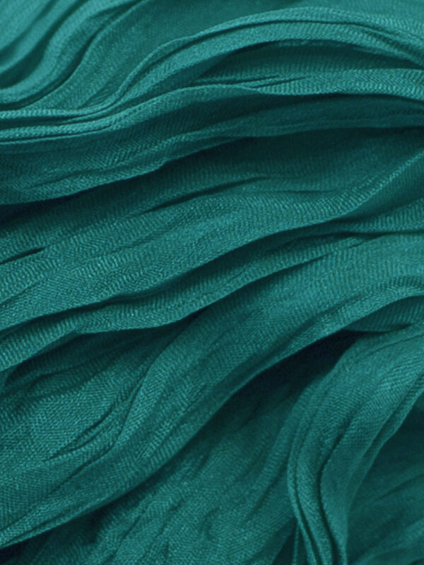 silk scarf headband green swatch