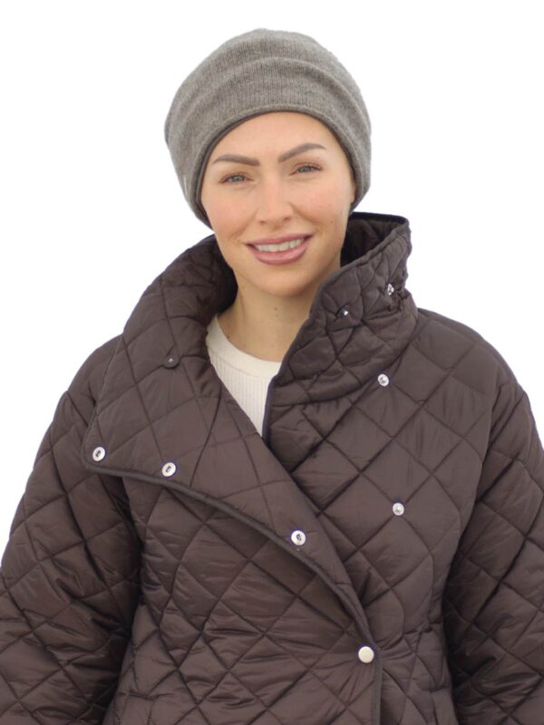 Cashmere Beanie – Taupe