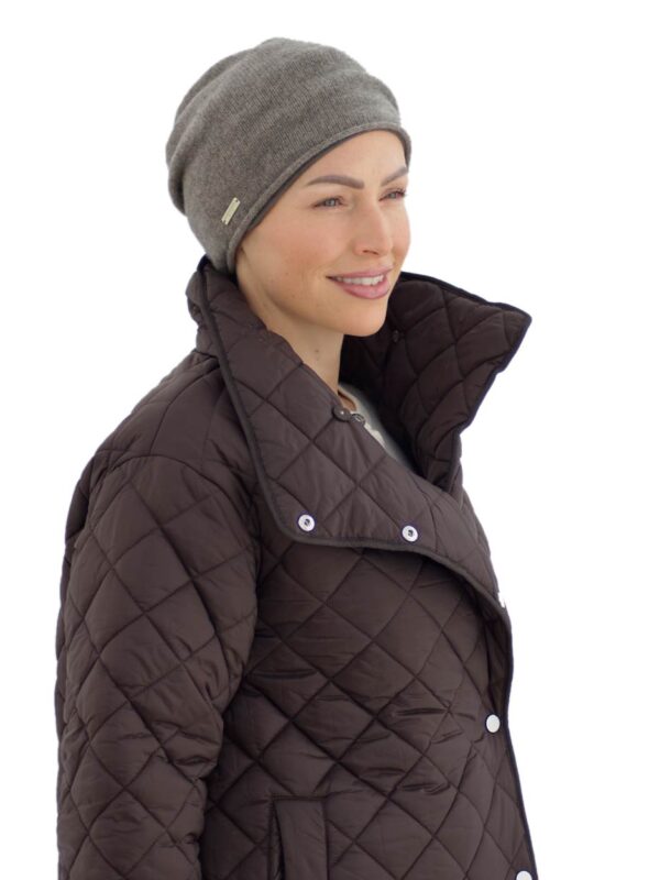 Cashmere Beanie – Taupe