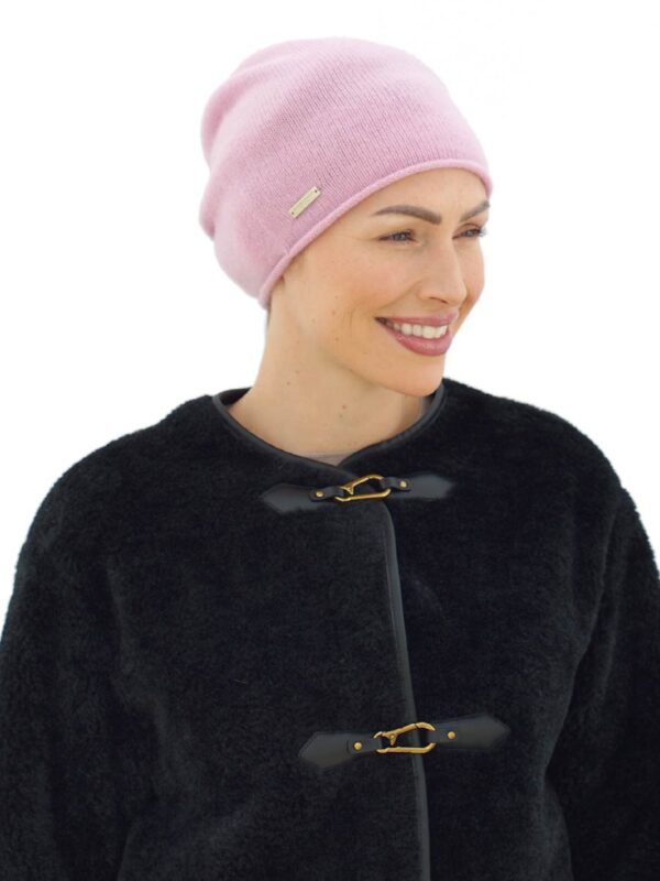 Cashmere Beanie – Pale Pink