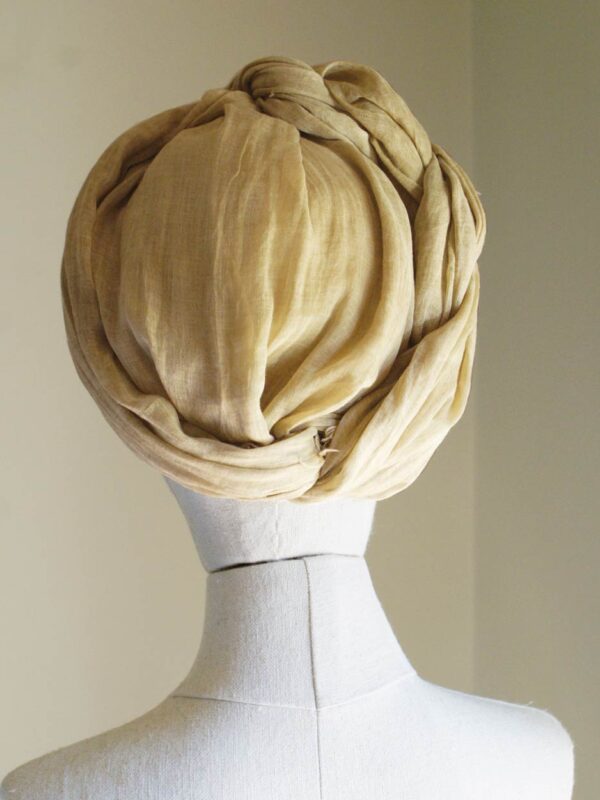 chemo hair scarves in yellow cotton voile for head wraps