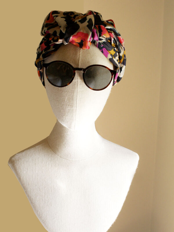 Funky Leopard — Silk Scarf for Chemo Patients