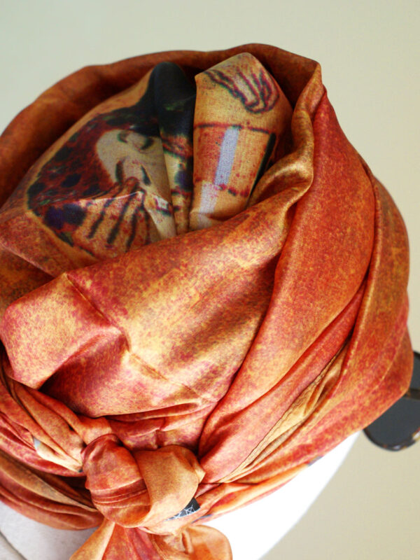 Golden Kiss — Silk Head Wrap for Hair Loss