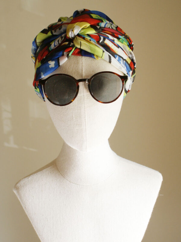 Mondrian — Silk Headscarf for Hair Loss